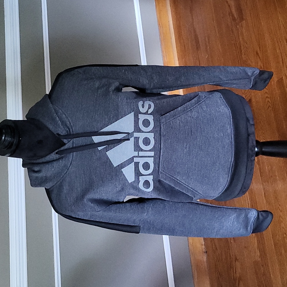 ADIDAS Gray Hoodie Size Small NWT - Picture 1 of 9